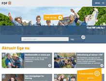 Tablet Screenshot of fdf.dk